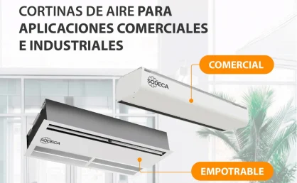 sodeca cortinas de aire industriales y comerciales